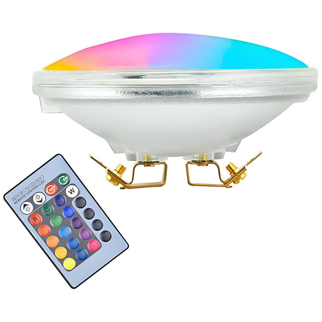 Outdoor Landscape Lighting LED 12V Low Voltage PAR36 9W 900LM LED RGB, 12V AC/DC G53 Base, Remote Controlled, IP65 waterproof Low Voltage Bulbs