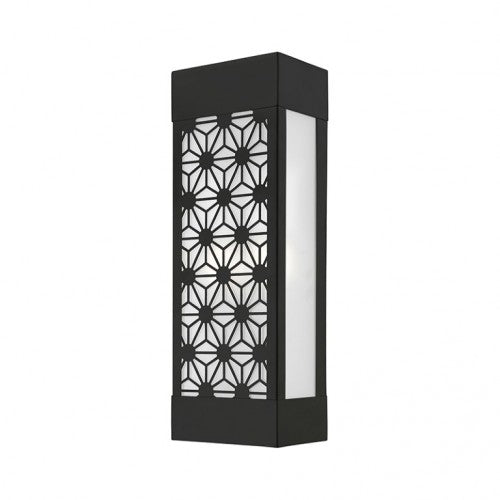 Outdoor Landscape Lighting LED 12V Low Voltage Berkeley Outdoor 1 E26 Medium Base Light Bulb Socket Outdoor ADA-Compliant Stainless Steel Wall Sconce 6"x17" Black Finish 120V for Garden, Interior, Exterior and Patio 24322-04