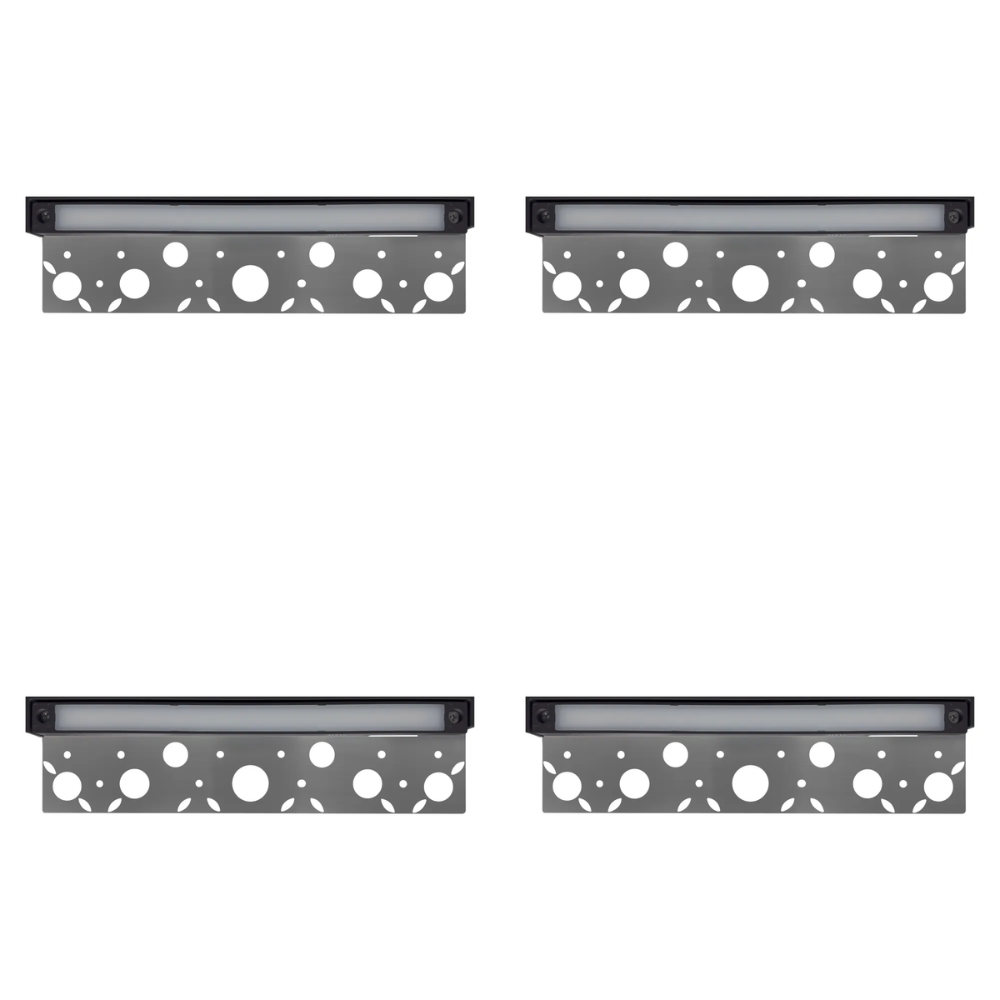 Outdoor Landscape Lighting LED 12V Low Voltage STB21 4x/8x/12x Package 4W 3000K 12" Cast Aluminum LED Retaining Wall Light 12V Low Voltage Hardscape Paver Lighting 4 Pack