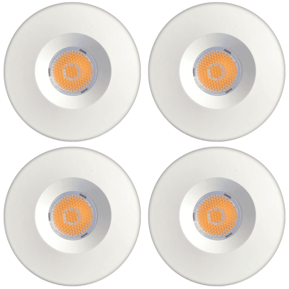 Outdoor Landscape Lighting LED 12V Low Voltage CB15 4x/8x/12x Package 1.5W DC12V Low Voltage Round Recessed Cast Aluminum Cabinet Puck Light Energy Saving Dimmable LED Downlighting 3000K or 5000K White 4 Pack