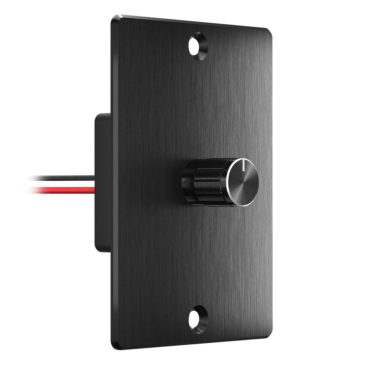 Outdoor Landscape Lighting LED 12V Low Voltage 12/24 Volt LED Low Voltage Dimmer Switch 15A (12V) and 7.5A (24V) 180W MAX, Push On Off, Rotary Knob Dimming Black