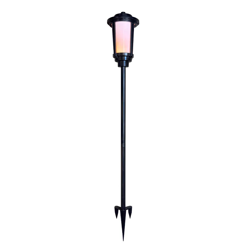 Outdoor Landscape Lighting LED 12V Low Voltage CDPA76 4x/8x/12x Package Heavy Duty Cast Aluminum 1.7W Integrated Tiki Torch Flame Fire Effect LED 12V Low Voltage Outdoor Landscape 2200K Tall Path Light