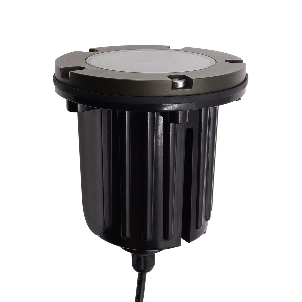 Outdoor Landscape Lighting LED 12V Low Voltage IGL16B MR16 PVC and Solid Brass In-Ground Well Light Low Voltage Landscape Lighting