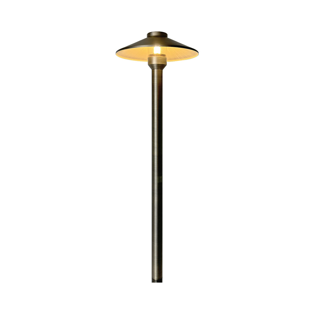 Outdoor Landscape Lighting LED 12V Low Voltage PLB26 Outdoor Garden Pathway Light | 12V Low Voltage Brass Path Light G4 Socket Natural Brass