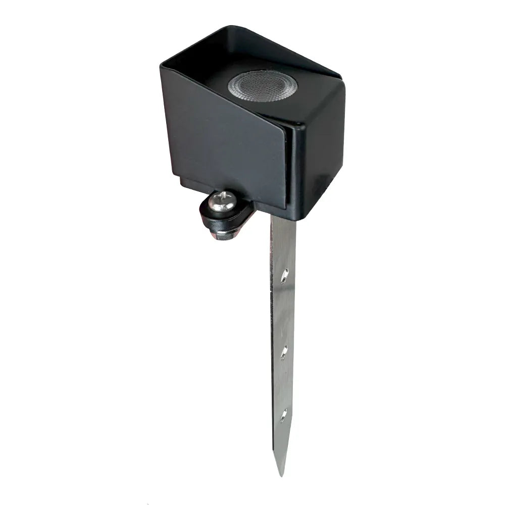 Outdoor Landscape Lighting LED 12V Low Voltage STB22 3W 3000K 240LM Cast Brass LED 1.5" Mini Step Light with Stainless Steel Stake 12V Low Voltage Landscape Lighting