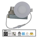 Outdoor Landscape Lighting LED 12V Low Voltage 3" Trim LED Recessed Lighting, 4x/8x/12x Package 3CCT 3000K/4000K/5000K, Slim Round, Dimmable LED Ceiling Light