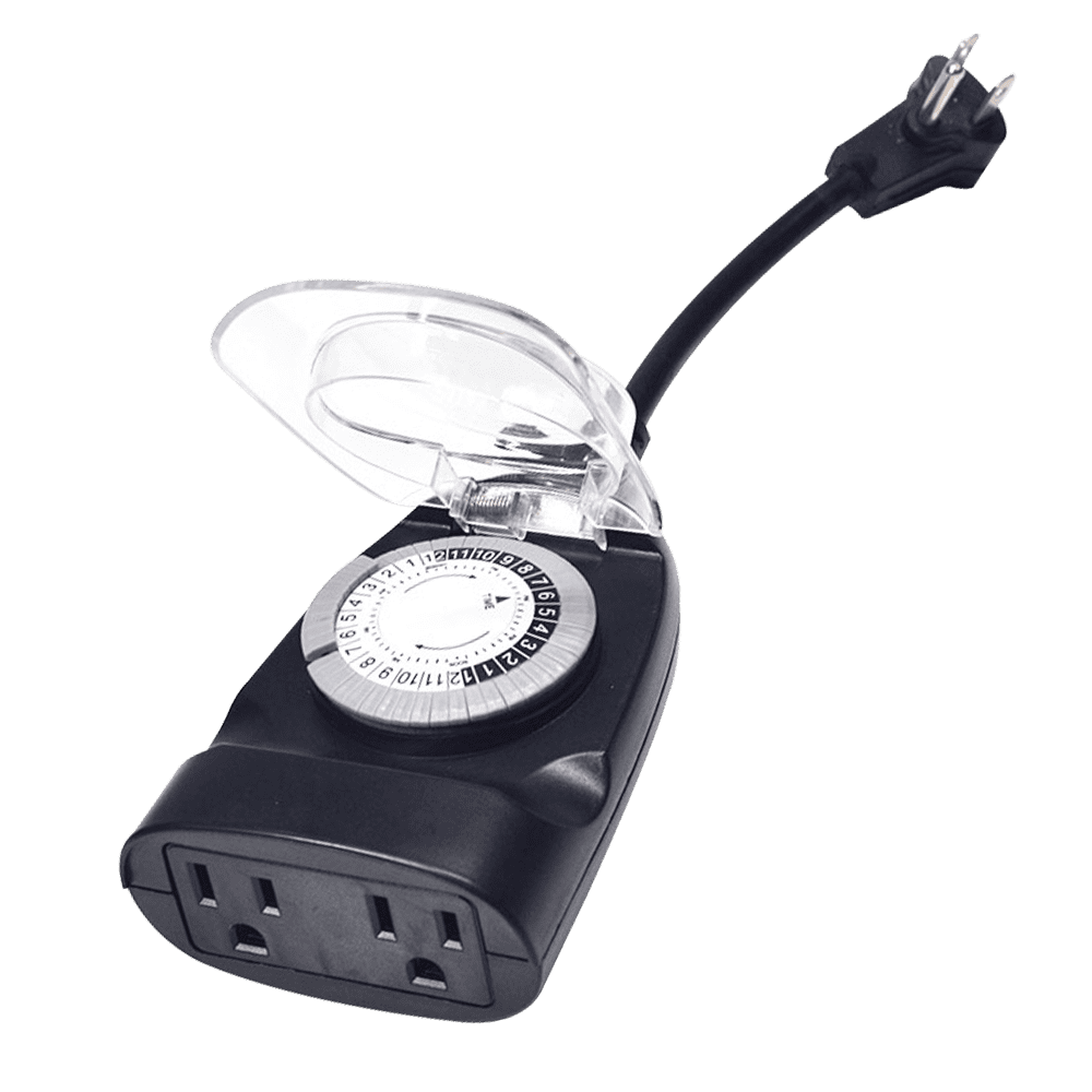 Outdoor Landscape Lighting LED 12V Low Voltage TM01 Plug In Timer Outdoor IP65 Waterproof Mechanical Clock for Garden Lights 24 Hour