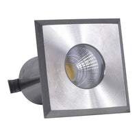 Outdoor Landscape Lighting LED 12V Low Voltage DMS52 3W COB LED 12V Low Voltage Square Top Stainless Steel Waterproof In-Ground Landscape Well Light
