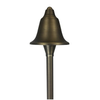 Outdoor Landscape Lighting LED 12V Low Voltage PLB17 Cast Brass LED Bell Shaped Lamp Ready 12V Low Voltage Pathway Outdoor Landscape Lighting Fixture G4 Socket