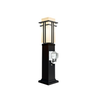 Outdoor Landscape Lighting LED 12V Low Voltage CPLA09 Outdoor Aluminum Post Mounted Lantern Light with 27.5