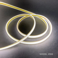 Outdoor Landscape Lighting LED 12V Low Voltage SLD10 Dotless 110V AC 3.66W/ft 100ft Linear LED Strip Lights Line Voltage Tape Light 5000K Cool White