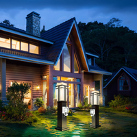 Outdoor Landscape Lighting LED 12V Low Voltage CPLA09 Outdoor Aluminum Post Mounted Lantern Light with 27.5