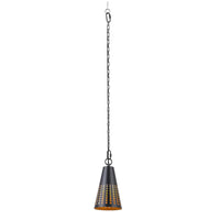 Outdoor Landscape Lighting LED 12V Low Voltage HLA04 Tiki Low Voltage Black Pendant 5W 2200K Integrated LED Aluminum Light Hanging Patio Light