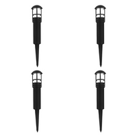 Outdoor Landscape Lighting LED 12V Low Voltage CDPA55 4x/8x/12x Package 3W 12V Low Voltage 3000K Warm White Integrated LED Garden Bollard Aluminum Path Light 4 Pack