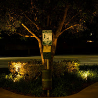 Outdoor Landscape Lighting LED 12V Low Voltage UNAL03 Essential Pebble Gray Aluminum Round Surface Mount Up Lighting Integrated 3000K LED In-Ground Well Light Low Voltage Landscape Lighting