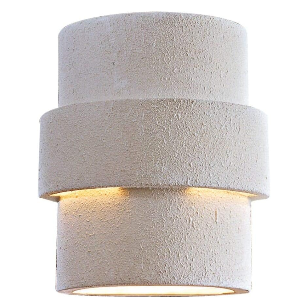 Outdoor Landscape Lighting LED 12V Low Voltage SCH10 White Ceramic Outdoor Wall Sconce Light LED E26 Socket 9" H x 8" W Down Light Line Voltage 120V IP65 Waterproof
