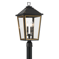 Outdoor Landscape Lighting LED 12V Low Voltage Hawkins 4 Light Outdoor Post Light 12