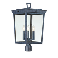 Outdoor Landscape Lighting LED 12V Low Voltage Belmont 3 Light Outdoor Post Light 12