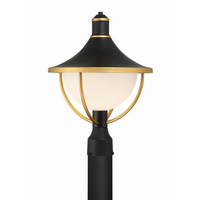Outdoor Landscape Lighting LED 12V Low Voltage Atlas 1 Light Outdoor Post Light 13.5