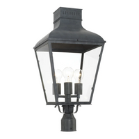 Outdoor Landscape Lighting LED 12V Low Voltage Dumont 3 Light Outdoor Post Light 12