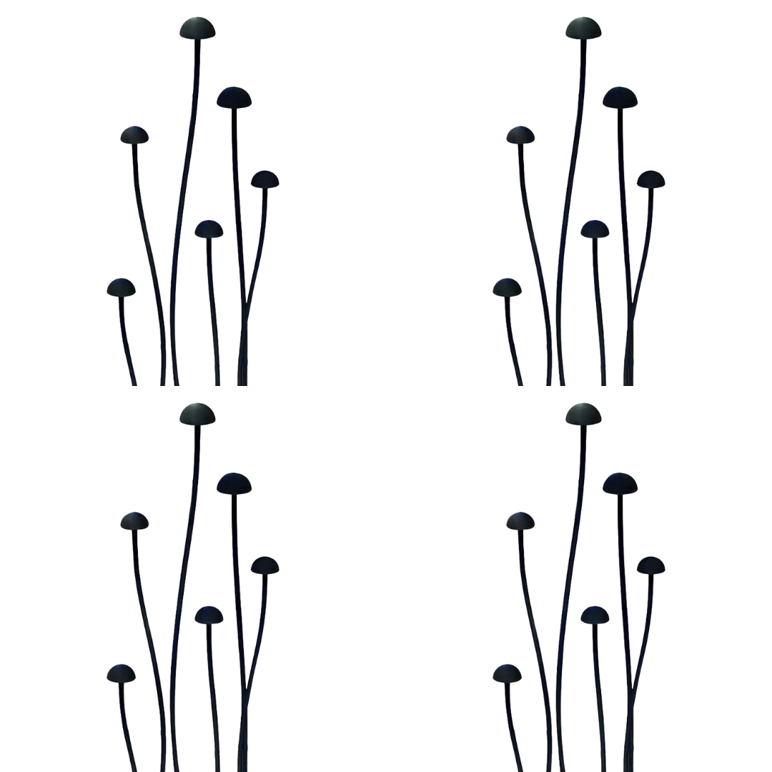 Outdoor Landscape Lighting LED 12V Low Voltage CDPA71 4x/8x/12x Package Mushroom Aluminum 3000K Warm White Integrated LED 12V Low Voltage Path Light Black 4 Pack
