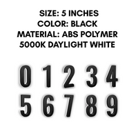 Outdoor Landscape Lighting LED 12V Low Voltage LED Backlit House Number Light 5