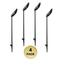 Outdoor Landscape Lighting LED 12V Low Voltage SPAL01 Acuto Tall Spotlight Low Voltage Aluminum 7W 3000K Warm White MR16 LED Spotlight Outdoor Landscape Lighting 4 Pack