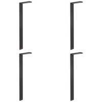 Outdoor Landscape Lighting LED 12V Low Voltage CDPS58 4x/8x/12x Package 3W Stainless Steel Directional Pathway Light LED Bollard Landscape Lighting Black 4 Pack