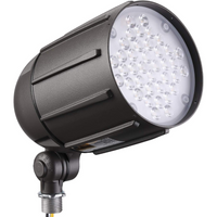 Outdoor Landscape Lighting LED 12V Low Voltage CDL30 120V Line Voltage Cast Aluminum Spotlight | 30W 3000K Warm White Flag Pole Light with Knuckle Mount