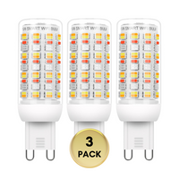 Outdoor Landscape Lighting LED 12V Low Voltage RGBCW G9 4W Smart WI-FI Control LED Light Bulb 2/3 Pack, Energy Saving RGBCW Color Changing 2700K-6500K High Voltage 120V Outdoor LED Bulb Compatible with Alexa and Google Assistant 3 Pack Clear