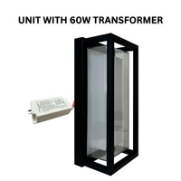 Outdoor Landscape Lighting LED 12V Low Voltage SCA01-14 Integrated LED 22W Bluetooth Control 14″x6.2″x4.9″ 12V Low Voltage Aluminum Wall Sconce Lighting IP65 Waterproof With 60W DC12V Transformer (+25)