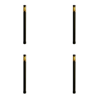 Outdoor Landscape Lighting LED 12V Low Voltage PLB25 4x/8x/12x Package Cast Brass Path and Area Light LED 12V Low Voltage Pathway Outdoor Lighting Landscape Fixture with G4 3W 3000K Bulb 4 Pack