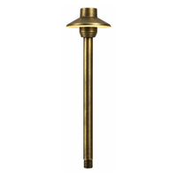 Outdoor Landscape Lighting LED 12V Low Voltage PLB30 4x/8x/12x Package Outdoor Garden Mushroom Pathway Light | 12V Low Voltage Brass Path Light with G4 3W 3000K Bulb