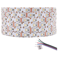 Outdoor Landscape Lighting LED 12V Low Voltage SL12 Bendable Strip Light RGB+6000K Daylight 4-in-1 5050 3.66W/ft 12mm DC12V Low Voltage LED Indoor IP20 UL SMD Tape Light