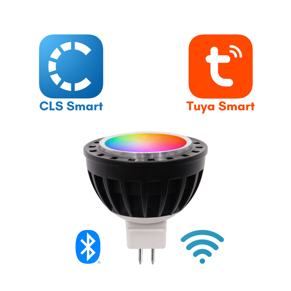 Outdoor Landscape Lighting LED 12V Low Voltage MR16 5W RGBW 2700K Smart WIFI LED Light Bulb, Energy Saving Color Changing 12V 45°/60°, Bluetooth/WiFi Control, IP65 (LL16R)