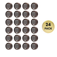 Outdoor Landscape Lighting LED 12V Low Voltage STAL02 Ventilatore Aluminum Round Surface Mount Integrated 3W 3000K LED Deck Light Low Voltage Landscape Lighting 24 Pack