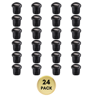 Outdoor Landscape Lighting LED 12V Low Voltage UNAL01 Crescente Aluminum Round Surface Mount Mono-Directional Integrated 6W 3000K LED In-Ground Well Light Low Voltage Landscape Lighting 24 Pack