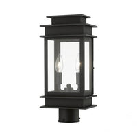 Outdoor Landscape Lighting LED 12V Low Voltage Princeton Outdoor Classics 2 E12 Candelabra Base Light Bulb Socket Outdoor Post Top Lantern 16.75