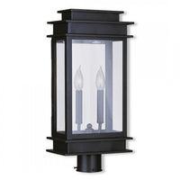 Outdoor Landscape Lighting LED 12V Low Voltage Princeton Outdoor Classics 2 E12 Candelabra Base Light Bulb Socket Outdoor Post Top Lantern 20.5