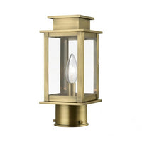 Outdoor Landscape Lighting LED 12V Low Voltage Princeton Outdoor Classics 1 E12 Candelabra Base Light Bulb Socket Outdoor Post Top Lantern 10.5