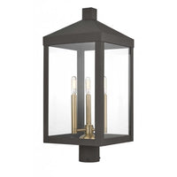 Outdoor Landscape Lighting LED 12V Low Voltage Nyack Outdoor Classics 1 E12 Candelabra Base Light Bulb Socket Large Outdoor Post Top Lantern 24