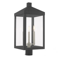 Outdoor Landscape Lighting LED 12V Low Voltage Nyack Outdoor Classics 1 E12 Candelabra Base Light Bulb Socket Large Outdoor Post Top Lantern 24