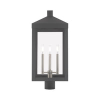 Outdoor Landscape Lighting LED 12V Low Voltage Nyack Outdoor Classics 1 E12 Candelabra Base Light Bulb Socket Large Outdoor Post Top Lantern 24