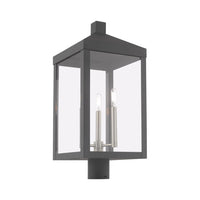 Outdoor Landscape Lighting LED 12V Low Voltage Nyack Outdoor Classics 1 E12 Candelabra Base Light Bulb Socket Large Outdoor Post Top Lantern 24