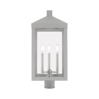 Outdoor Landscape Lighting LED 12V Low Voltage Nyack Outdoor Classics 3 E12 Candelabra Base Light Bulb Socket Large Outdoor Post Top Lantern 24