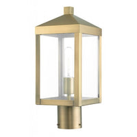 Outdoor Landscape Lighting LED 12V Low Voltage Nyack Outdoor Classics 1 E26 Medium Base Light Bulb Socket Small Outdoor Post Top Lantern 6.25