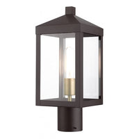 Outdoor Landscape Lighting LED 12V Low Voltage Nyack Outdoor Classics 1 E26 Medium Base Light Bulb Socket Small Outdoor Post Top Lantern 6.25