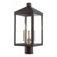 Outdoor Landscape Lighting LED 12V Low Voltage Nyack Outdoor Classics 1 E12 Candelabra Base Light Bulb Socket Medium Outdoor Post Top Lantern 8.25