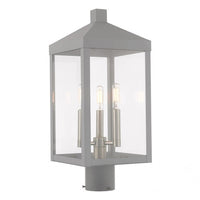 Outdoor Landscape Lighting LED 12V Low Voltage Nyack Outdoor Classics 1 E12 Candelabra Base Light Bulb Socket Medium Outdoor Post Top Lantern 8.25