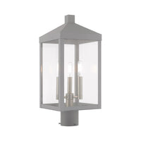 Outdoor Landscape Lighting LED 12V Low Voltage Nyack Outdoor Classics 1 E12 Candelabra Base Light Bulb Socket Medium Outdoor Post Top Lantern 8.25